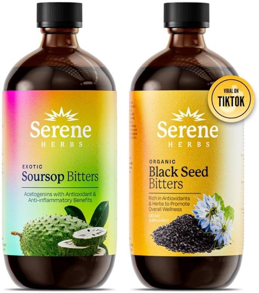 Soursop Bitters & Black Seed Bitters Package: Experience Holistic Wellness with Natural Essence | Amazon (US)