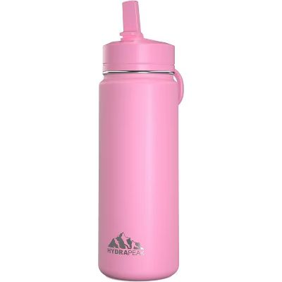 Hydrapeak Mini 20oz Kids Water Bottle With Leak & Spill Proof Straw Lid, Stainless Steel Double W... | Target