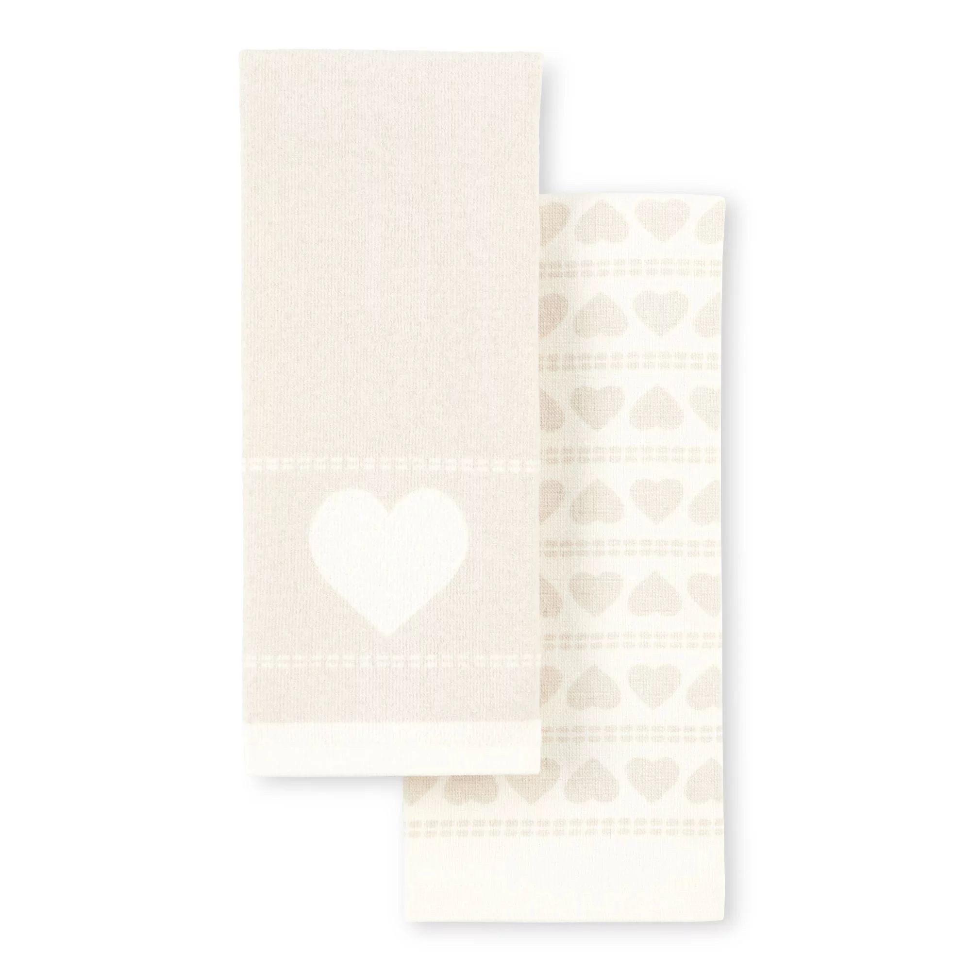 Way To Celebrate Heart Stripe Kitchen Towel Set, 2 Pieces | Walmart (US)