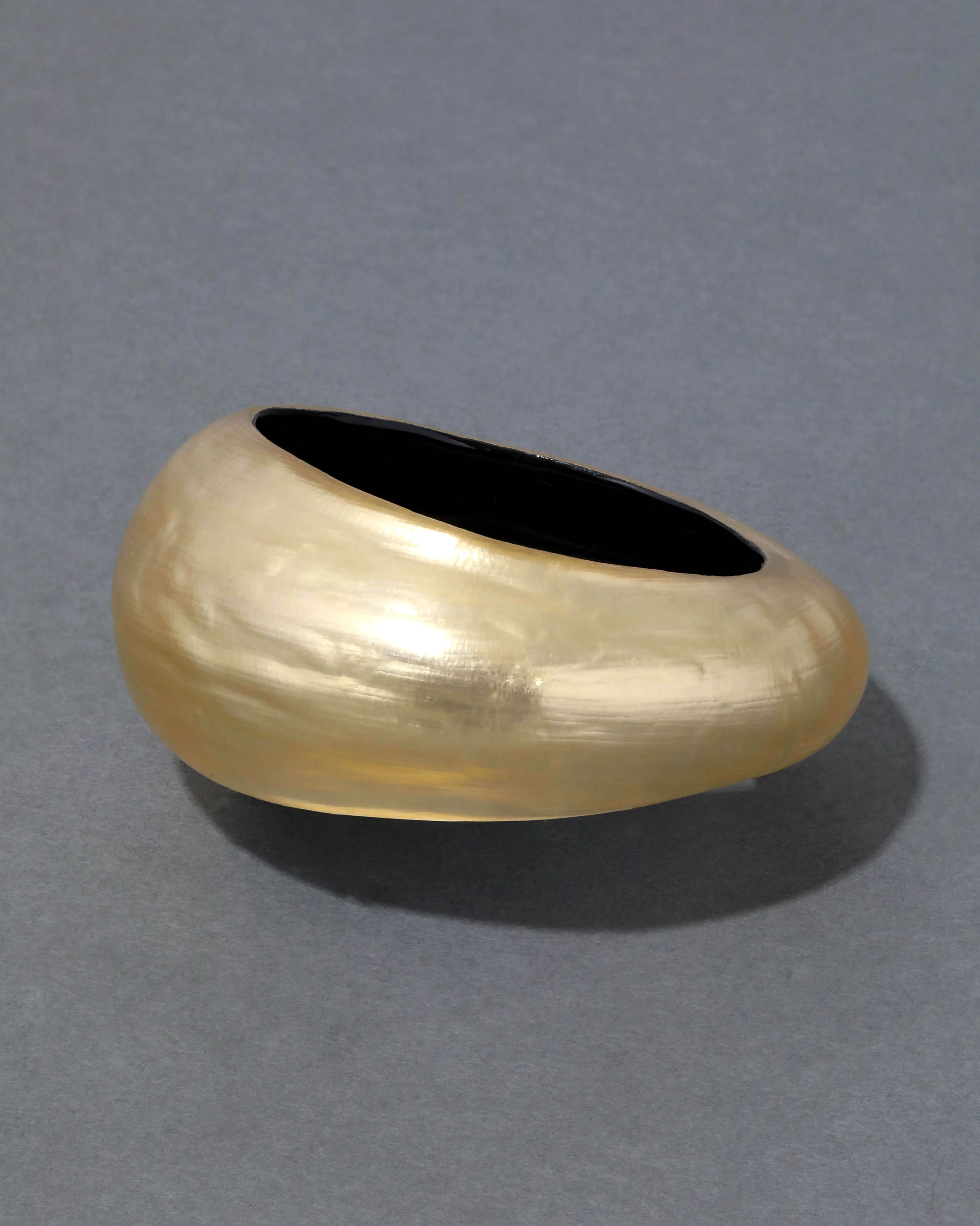 Gold Puffy Lucite Tapered Bangle Bracelet | Alexis Bittar | Alexis Bittar