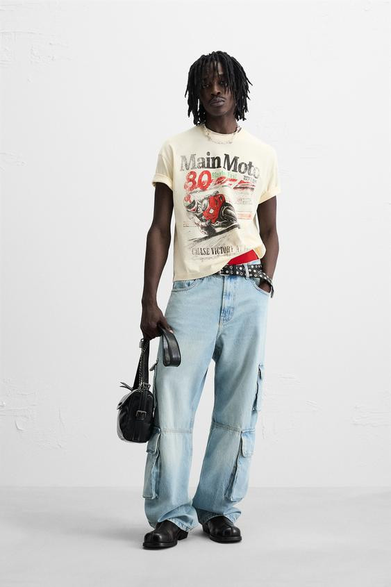 WASHED PRINTED T-SHIRT | Zara US