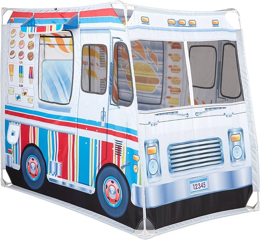 Melissa & Doug Food Truck Play Tent - Role Play Toy Ice Cream Truck Tent For Kids Ages 3+ | Amazon (US)