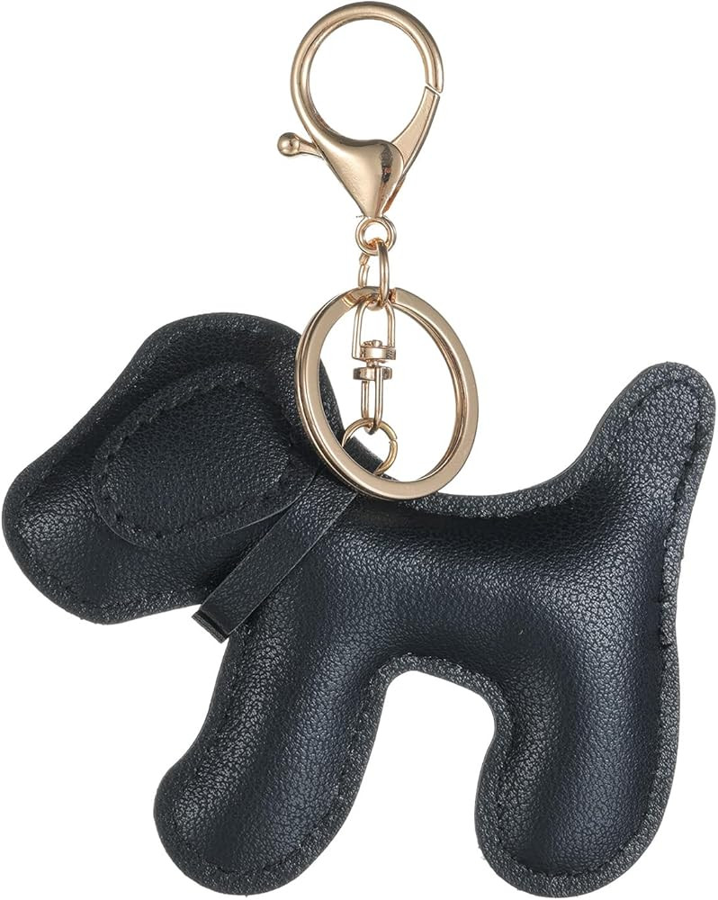 Leather Dog Bag Charm Dog Lover Charm Keychain for Purse Handbags Bag Accessories | Amazon (US)