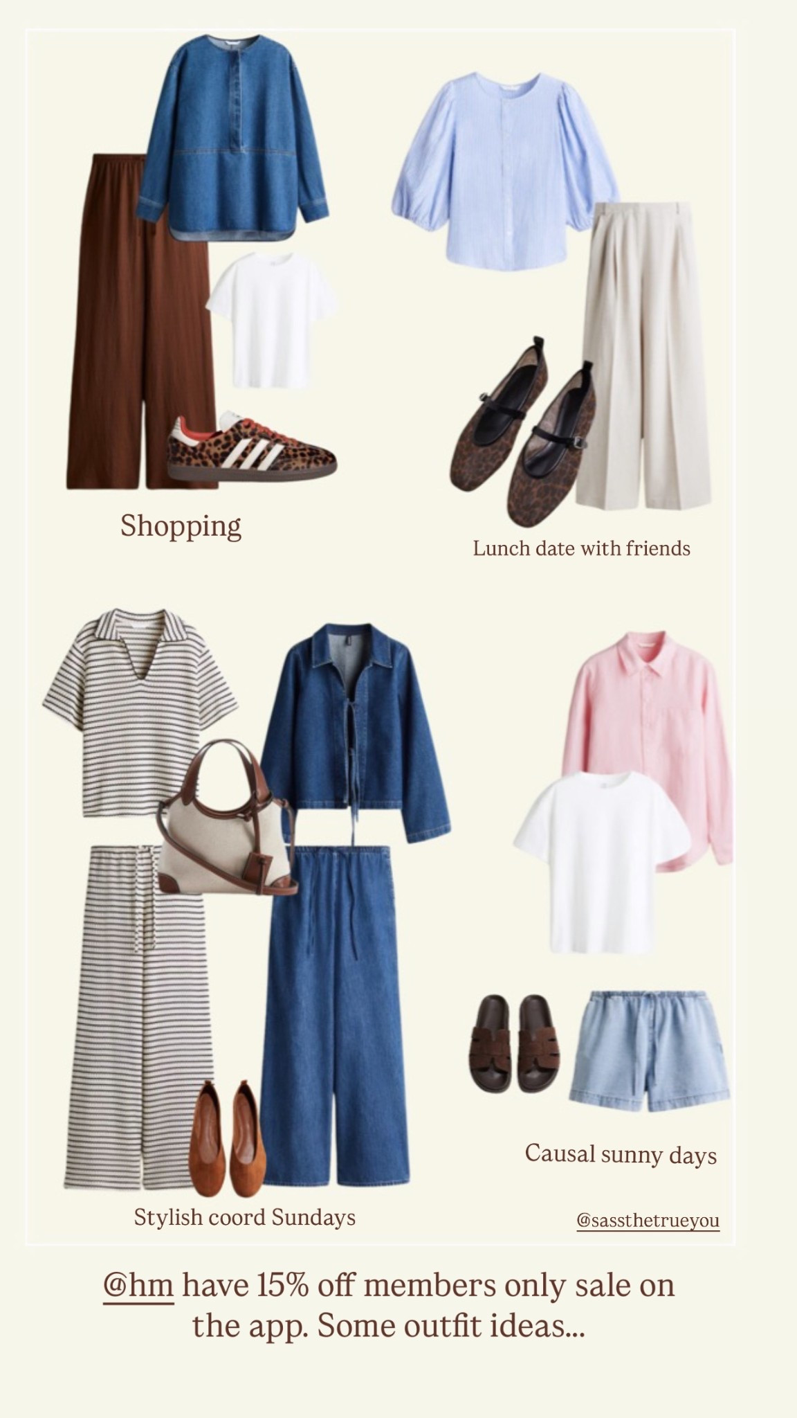 @hm have 15% off members only sale on the app. Some outfit ideas…. 

#LTKireland #LTKsummer #LTKstyletip