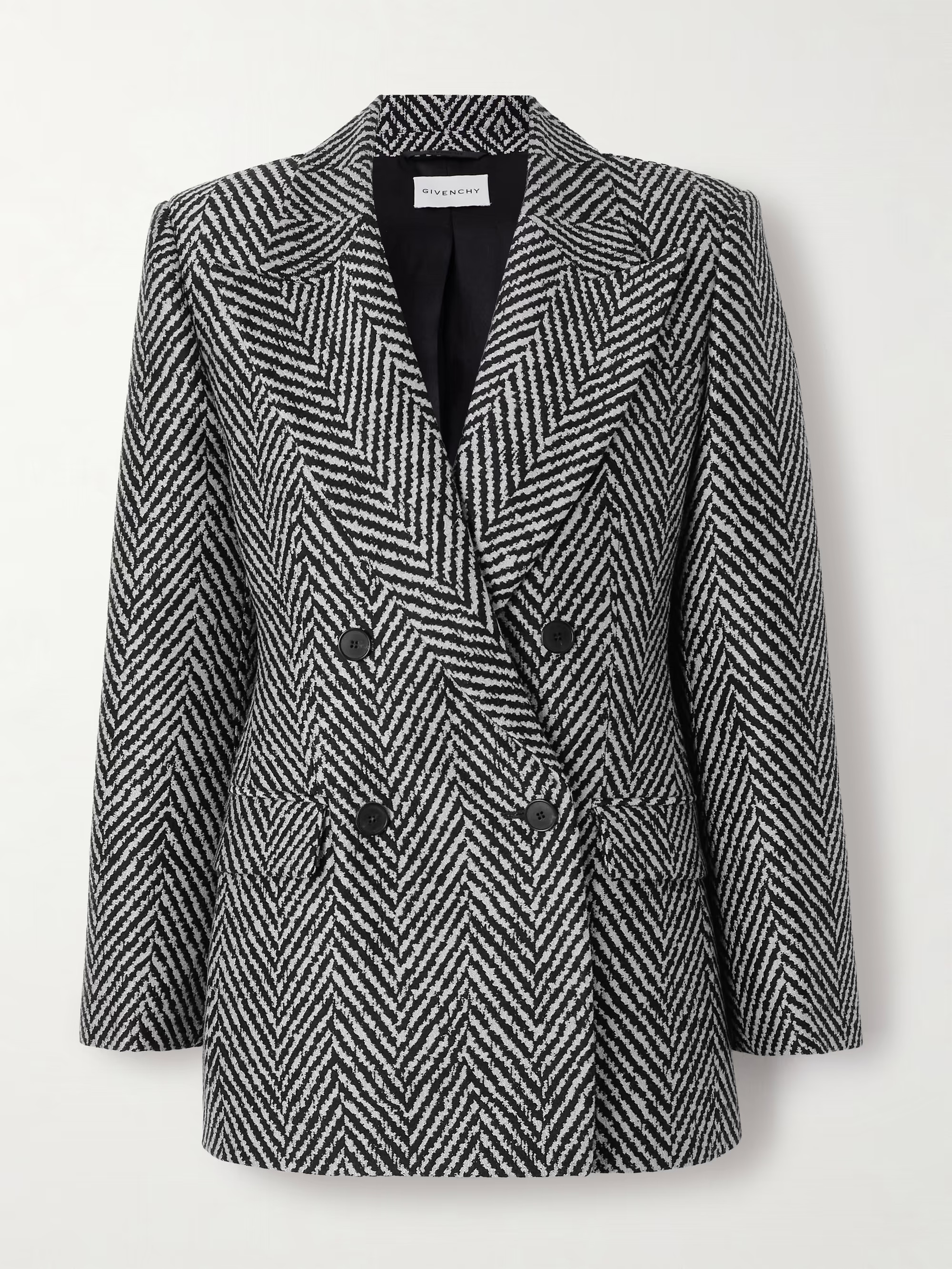 Double-breasted herringbone wool-blend blazer | NET-A-PORTER APAC