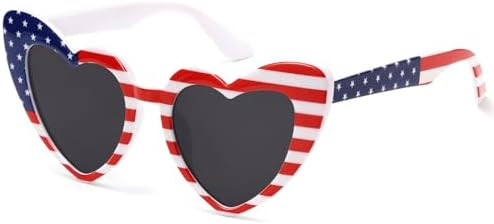 Heart Sunglasses for Women Trendy Cat Eye Love Shaped Sunglasses Vintage Lovely Retro Cute Sun Gl... | Amazon (US)