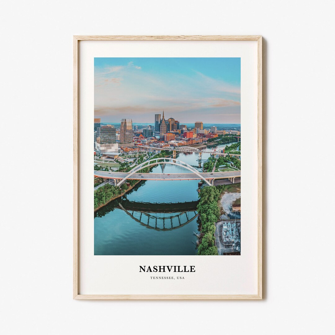 Nashville Print, Nashville Photo Poster, Nashville Travel Wall Art, Nashville Map Print, Nashvill... | Etsy (US)