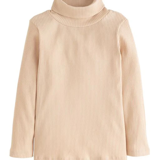 Bisby Ribbed Turtleneck - Oatmeal | JoJo Mommy