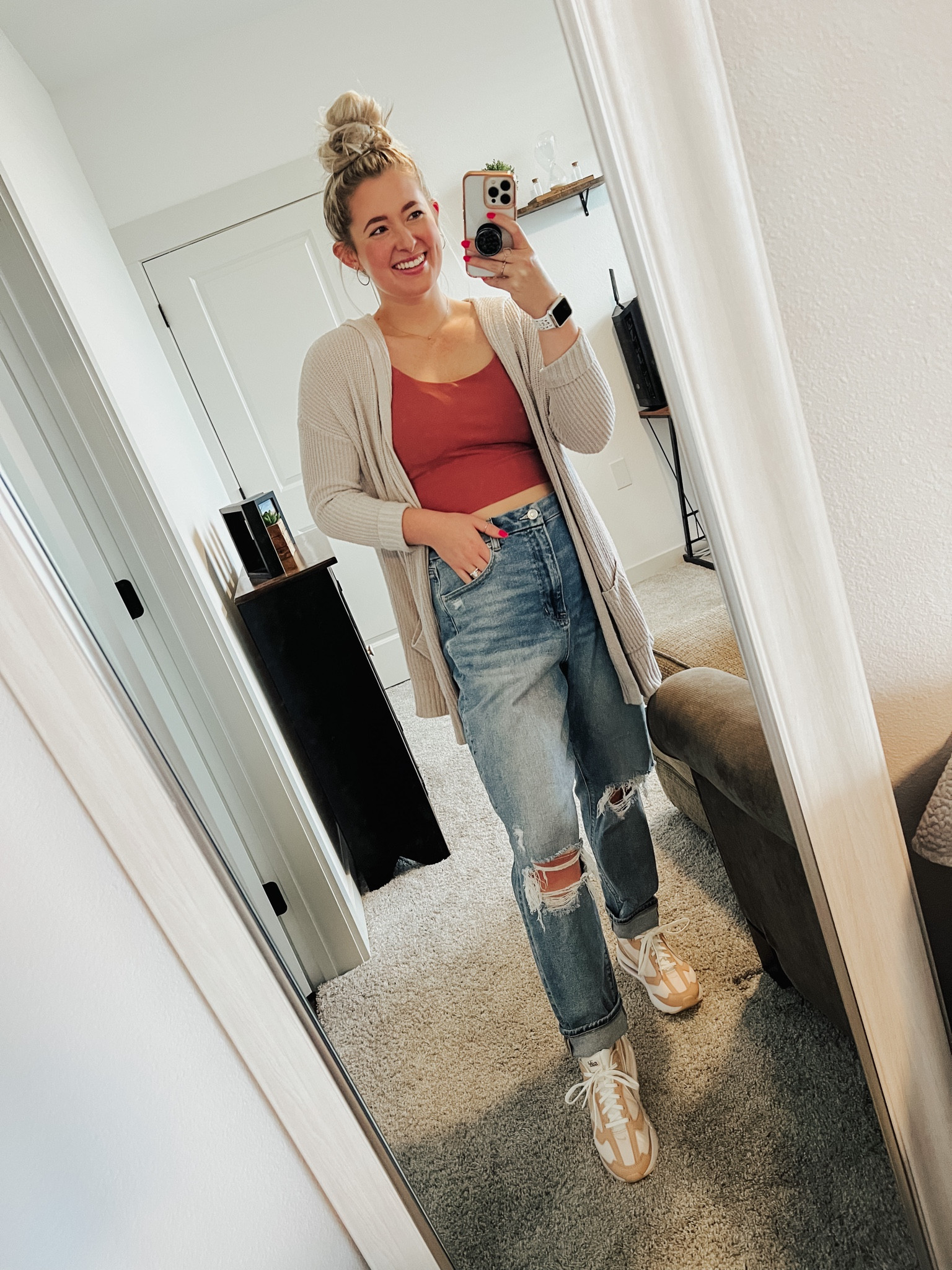 Casual fit for this cool Friday 🍂

These oversized jeans + cardigan combo has been my jam this fall. I also wear this fitted tank all year long + are great to work out in too! I’m all about wearing pieces that can do it all 🤘

#LTKstyletip #LTKfindsunder50 #LTKfitness