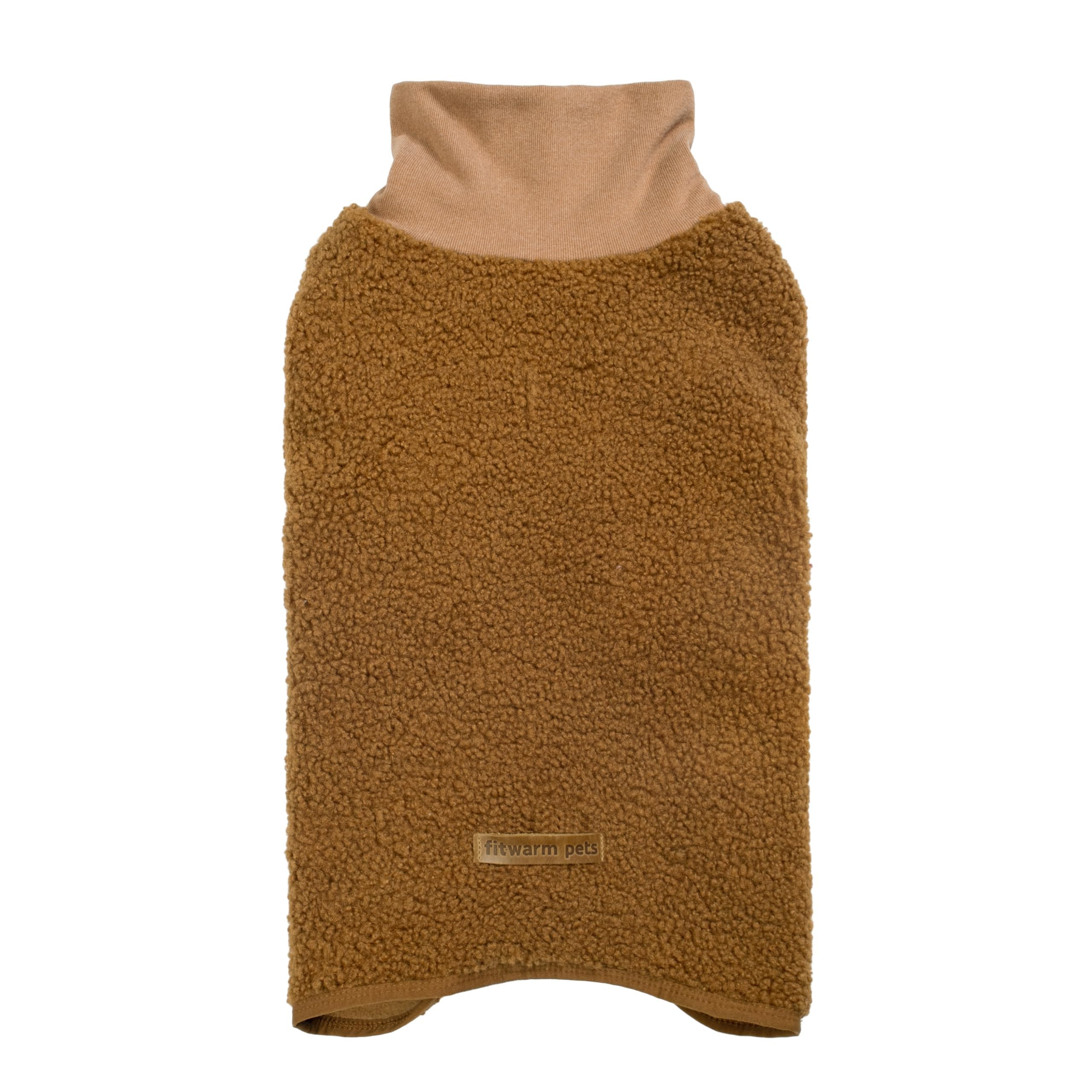 Fitwarm Sherpa Turtleneck Dog Sweater, Cozy Dog Winter Clothes for Small Dogs Girl Boy, Warm Dog ... | Amazon (US)