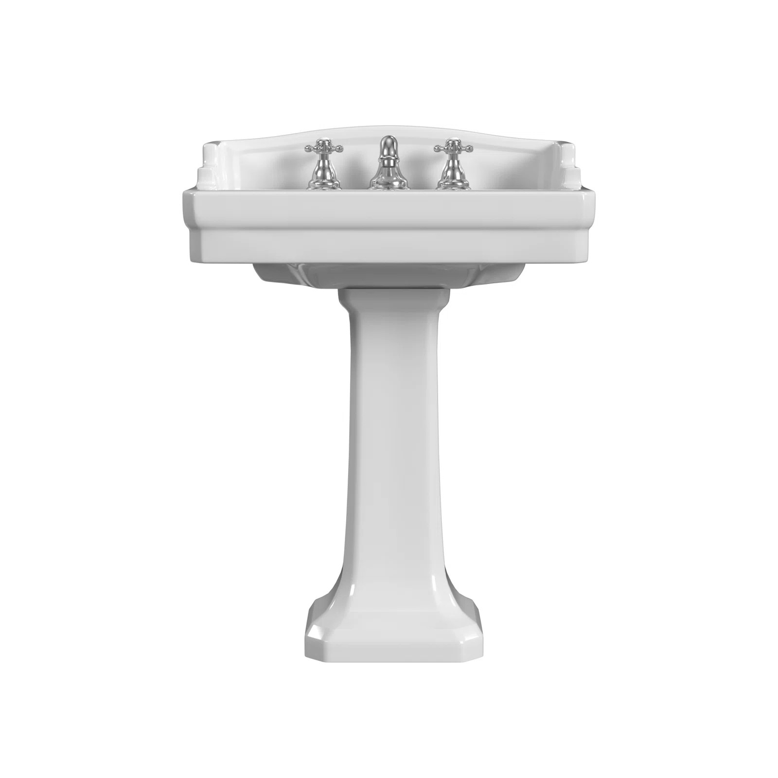 Cheviot Products Essex 18'' White Vitreous China Rectangular Bathroom Sink with Overflow | Wayfair North America