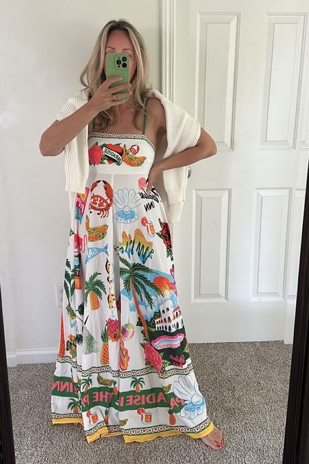 Anthropologie and Farm Rio inspired maxi dress for vacation under $30

#LTKOver40