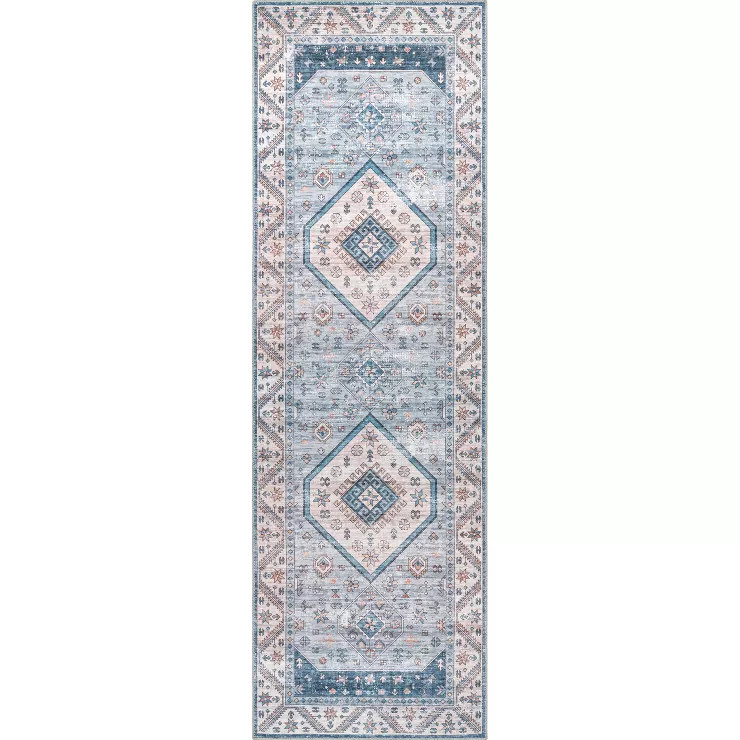 nuLOOM Elowyn Machine Washable Medallion Area Rug | Target