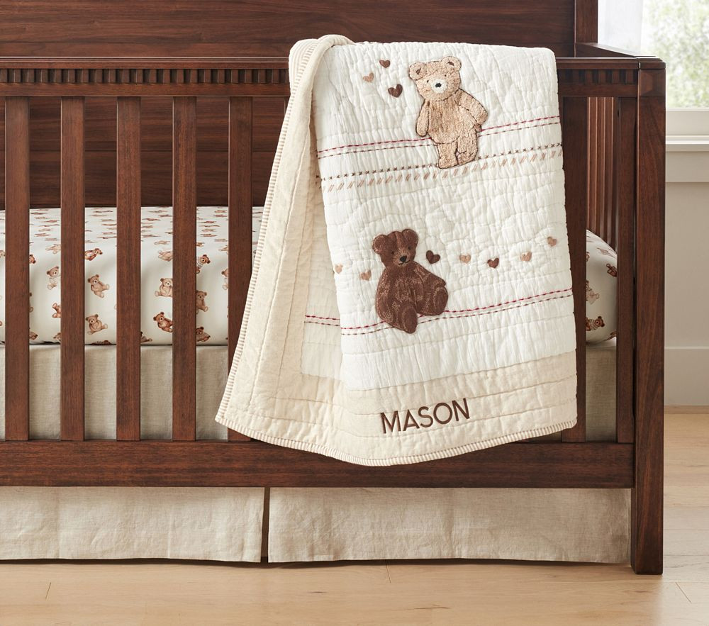 Teddy Bear Baby Quilt | Pottery Barn Kids