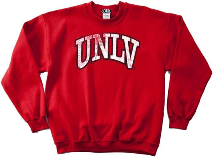 NCAA UNLV Rebels 50/50 Blended 8-Ounce Vintage Arch Crewneck Sweatshirt | Amazon (US)