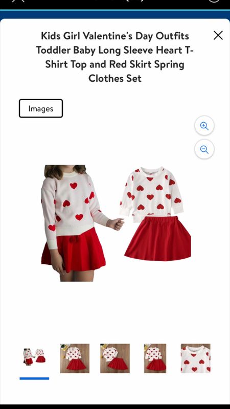 Valentine’s Day Outfits for Girls, Pink, Skirt, Shirt, Top, Red and White, Kids Clothes, Girls Clothing #valentinesday 
