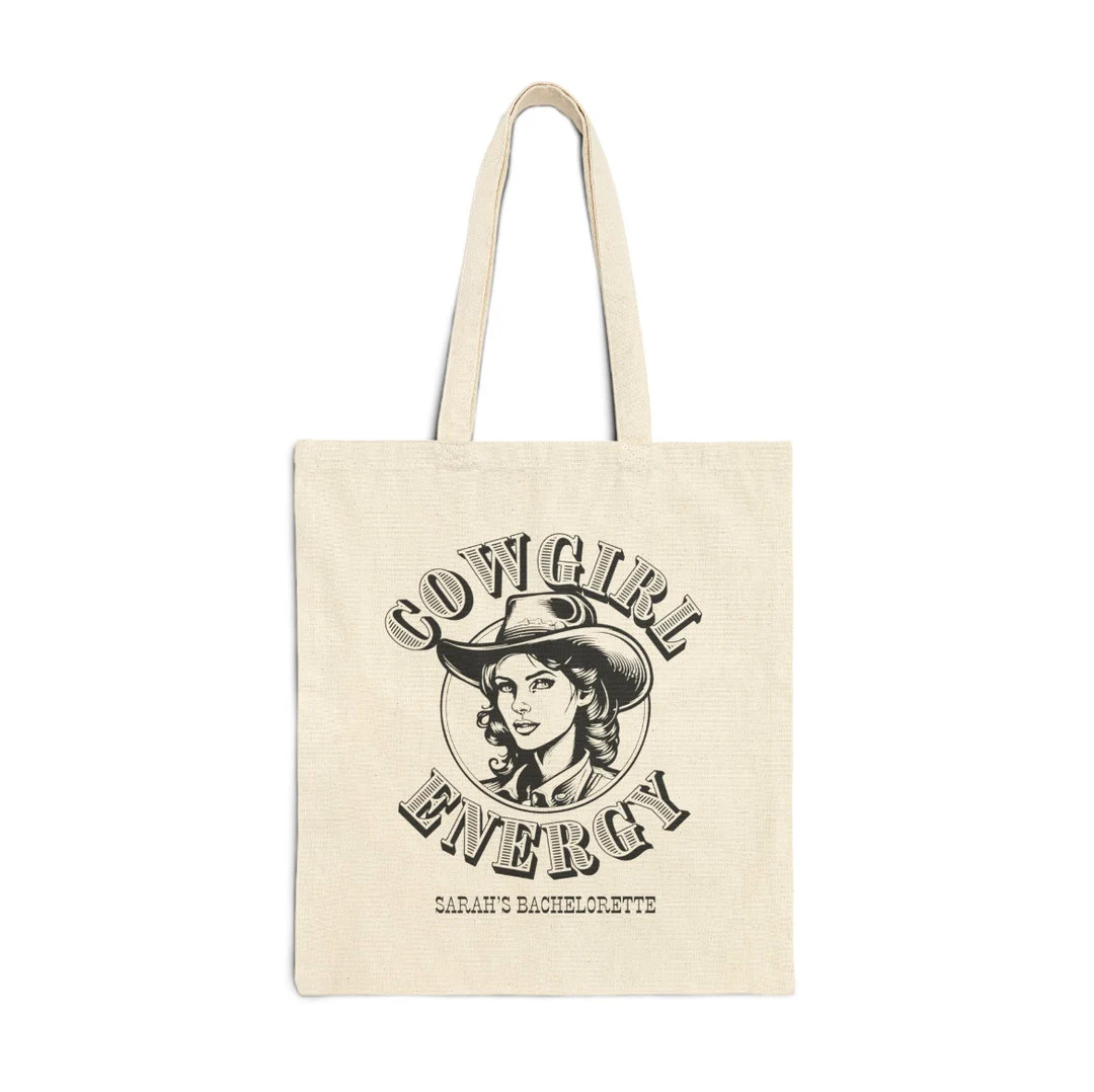 Custom, Personalized Cowgirl Energy Bachelorette Party Tote Bag, Gift for Bach Weekend, Last Rode... | Etsy (US)
