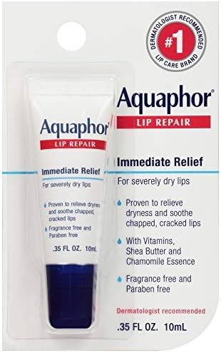 Aquaphor Lip Repair Ointment - Long-Lasting Moisture to Soothe Dry Chapped Lips | Amazon (US)