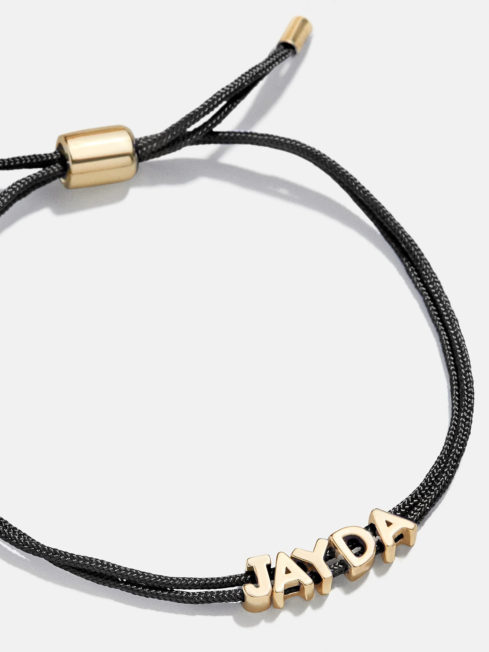 Custom Cord Bracelet - Black | BaubleBar (US)