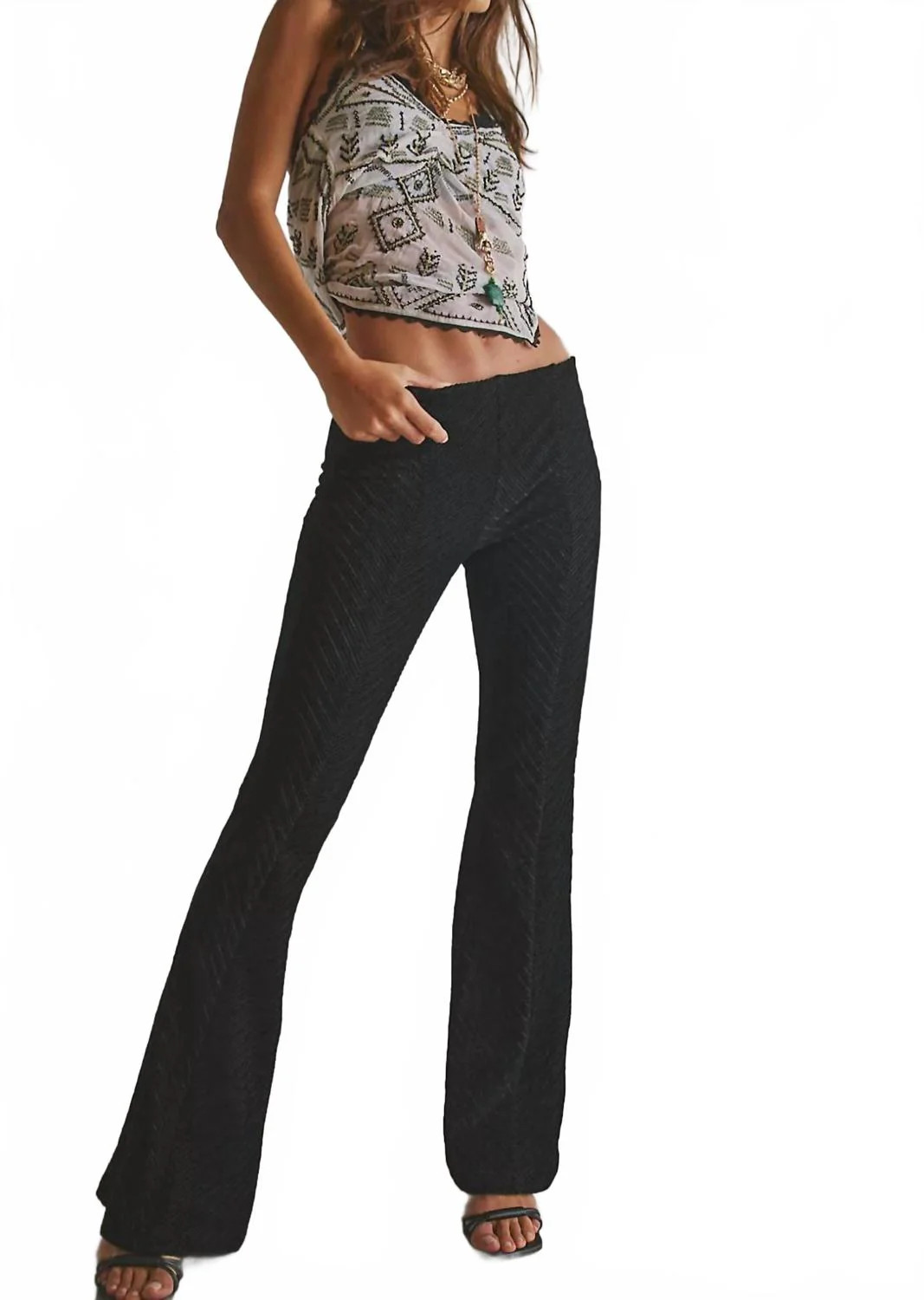 Penny Pull On Velvet Pants In Black | Shop Simon