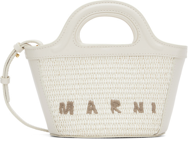 Marni - White Tropicalia Micro Tote | SSENSE