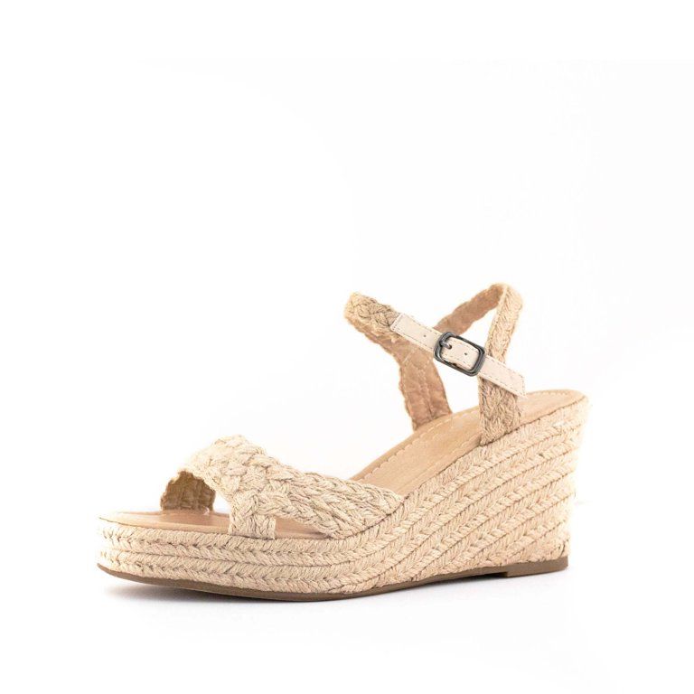 Nest Shoes Women's Beacon Jute Wrapped Wedge Natural | Walmart (US)