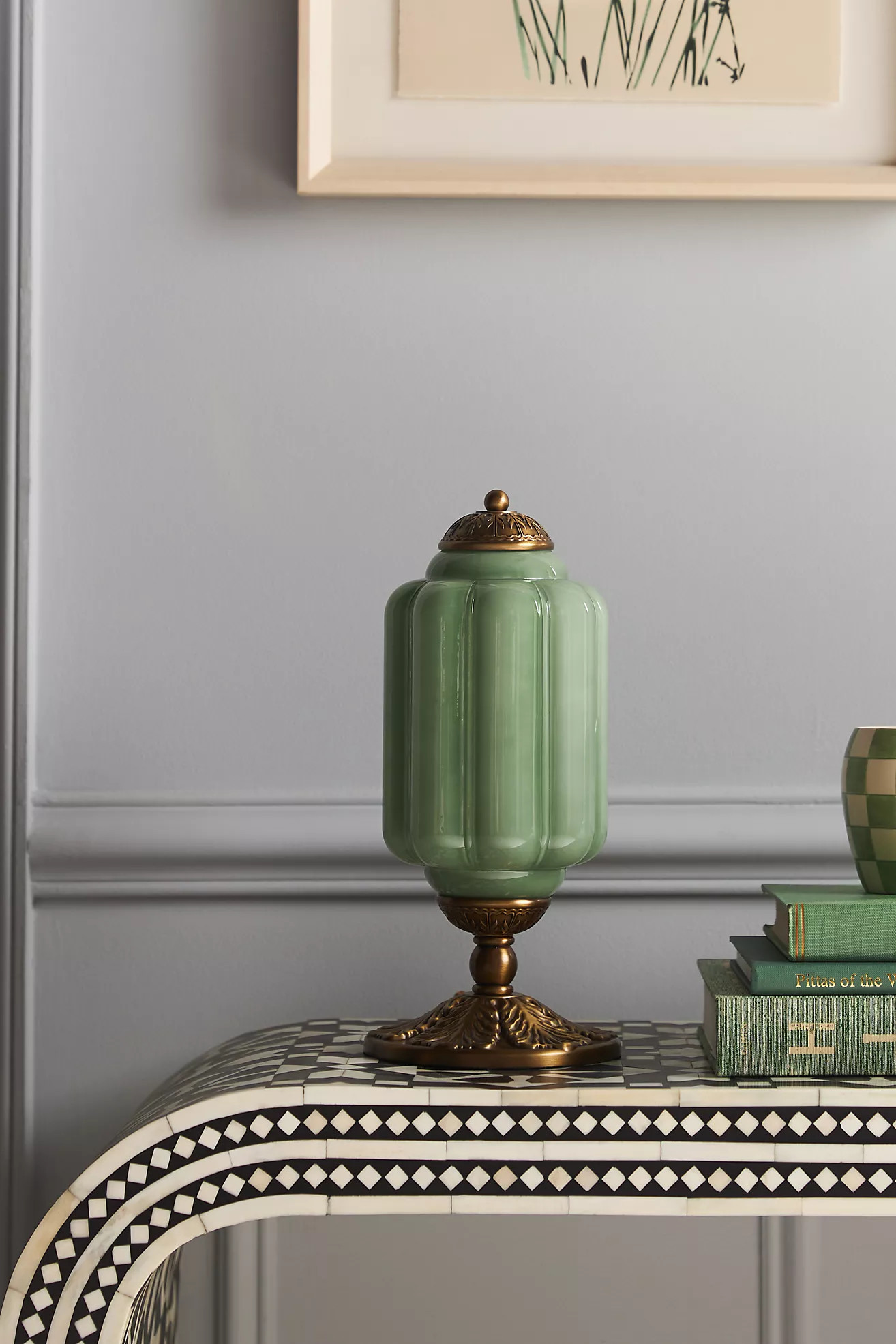 The Eloise Scallop Milk Glass Table Lamp | Anthropologie (US)