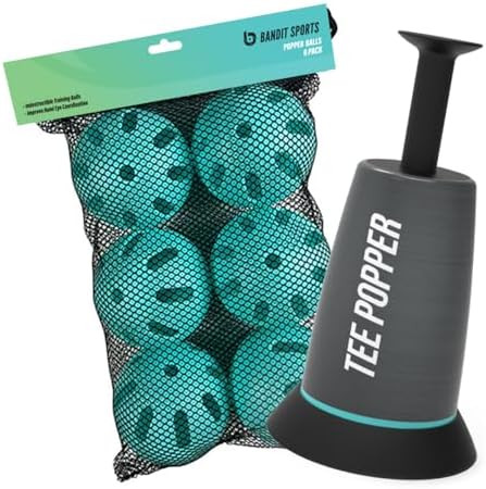 Tee Popper and Popper Ball Bundle, Baseball Swinging and Hitting Practice with 6 Balls | Amazon (US)