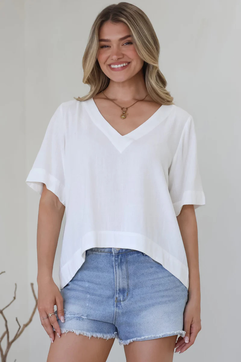 Shop New: Shandy Top in White | saltycrush.com | Salty Crush