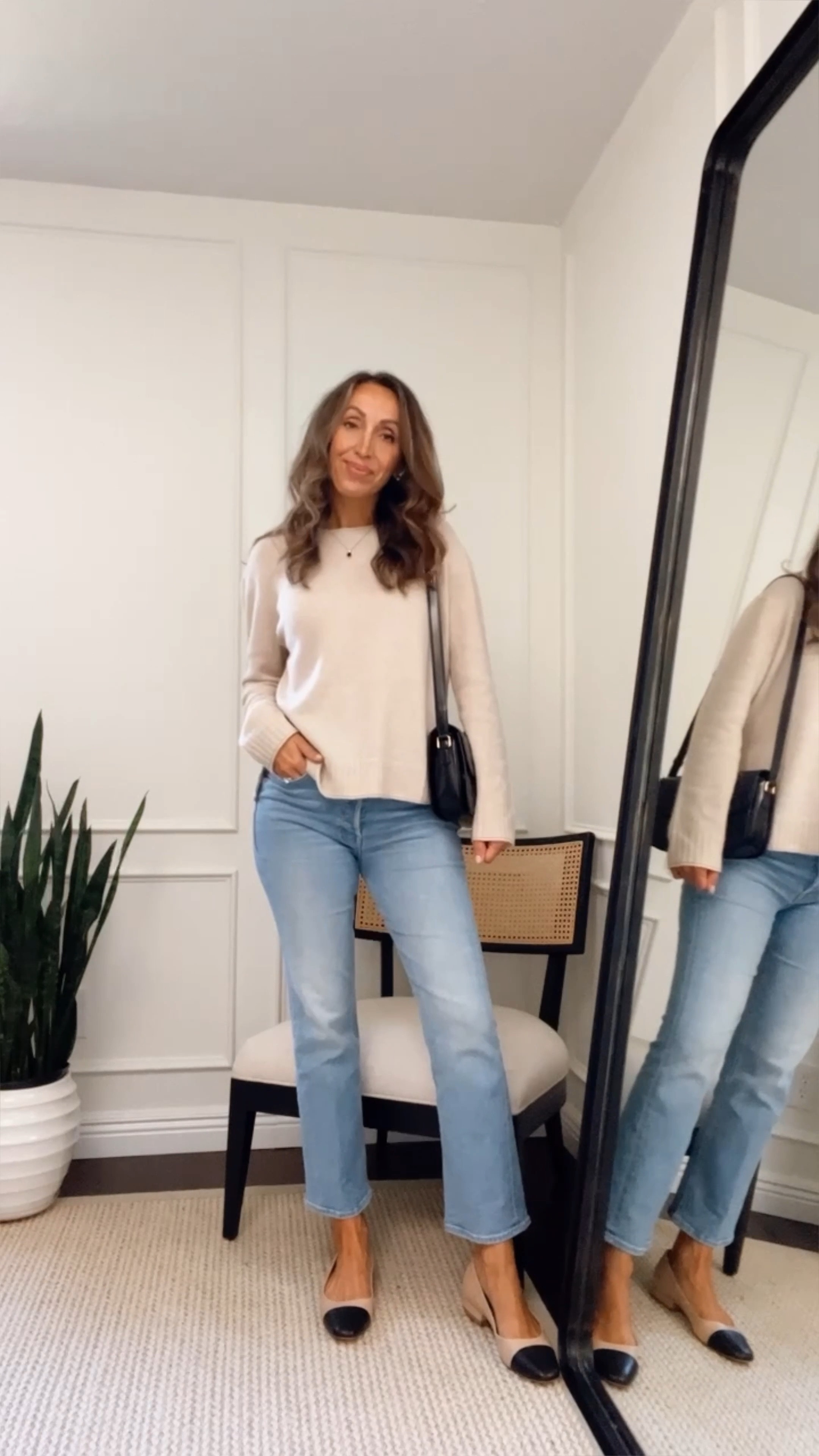 Sweater weather is here. In love with these pieces 🤌🏼. Can’t get enough of these jeans - I sized up. 
I sized up in shoes - my size was too snug. 
Sweater in small - wanted it a fit roomier.  


#LTKstyletip #LTKshoecrush #LTKSeasonal