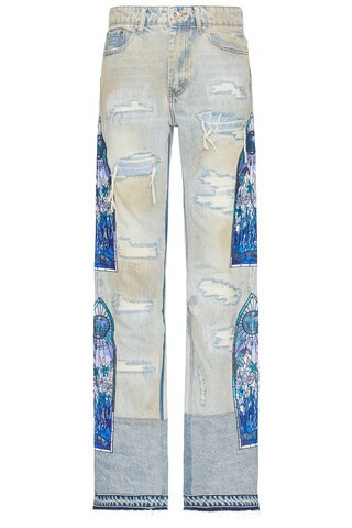 Who Decides War by Ev Bravado Winter Mechanic Denim Jeans in Blue | FWRD 