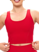 Crystal Crop V2 - Lipstick Red | Buffbunny