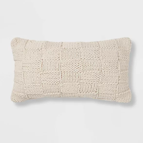 Oversized Chunky Knit Throw Pillow - Threshold™ | Target