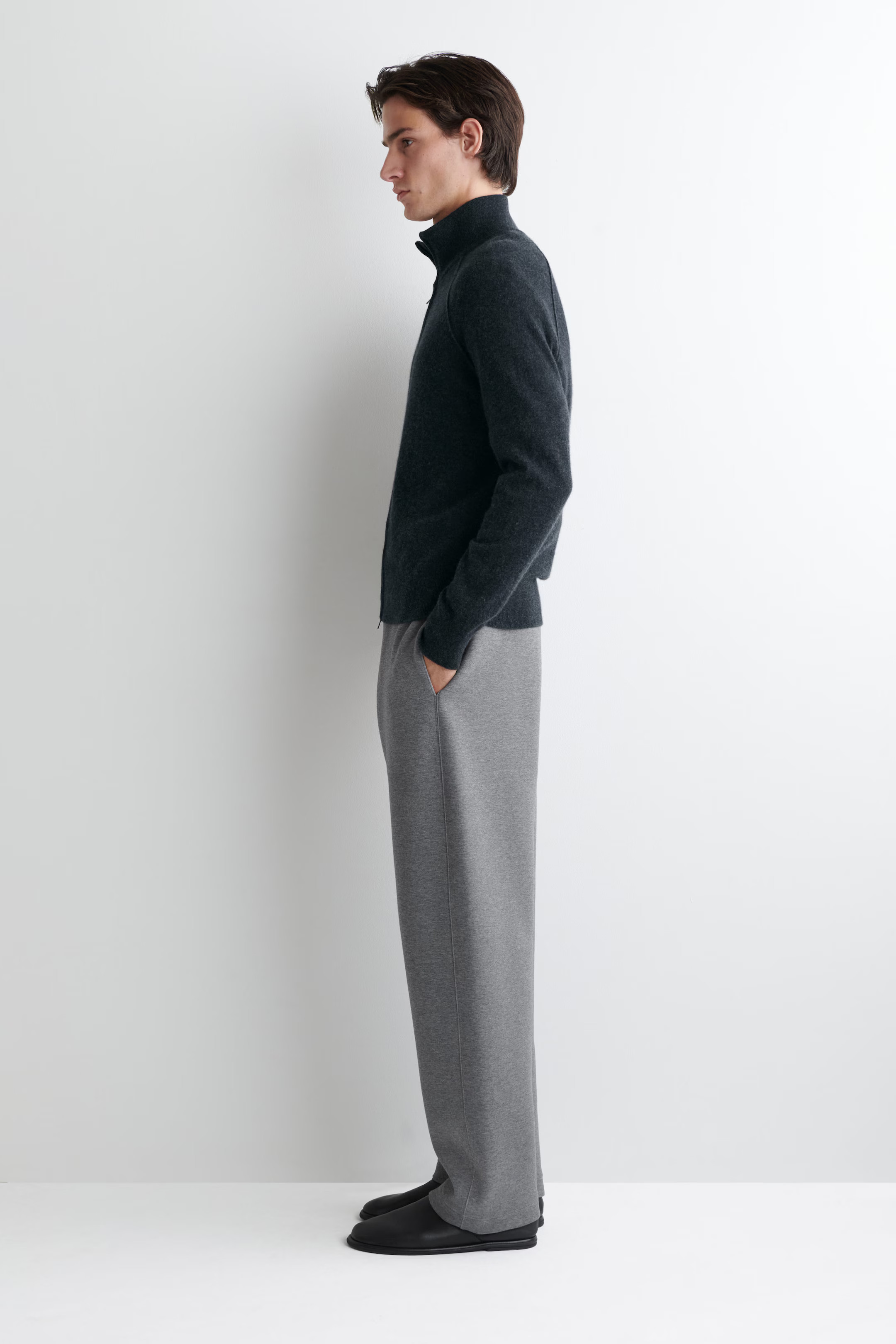 SCUBA BARREL-LEG JOGGERS - GRAY MÉLANGE | COS US | COS (US)