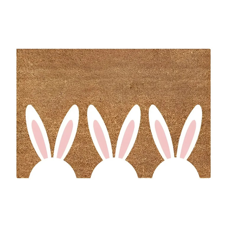 DERONA Easter Bunny Welcome Doormat Coir Mat Outdoor Funny Door Mats Small Outside Door Mat Indoo... | Walmart (US)