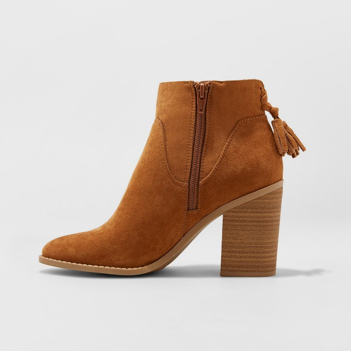 Women's Clare Tassel Heeled Bootie - Universal Thread™ | Target