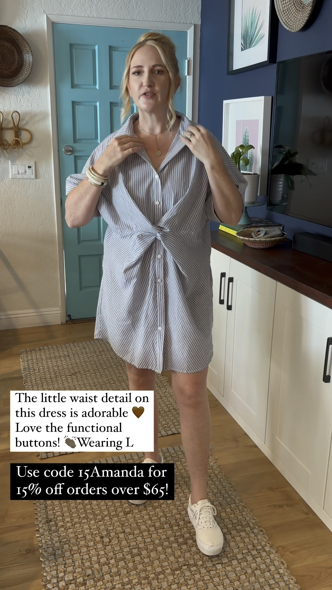 Early fall Cupshe haul 🍂 Love this cute little striped dress with functional buttons and waist detailing! 

Cupshe haul, early fall dresses, fall dresses, fall haul, affordable dresses, striped dress, nursing friendly dress, comfy style, casual style, dresses with sneakers, sneakers, casual dress, everyday dress

#LTKFindsUnder50 #LTKStyleTip #LTKFindsUnder100