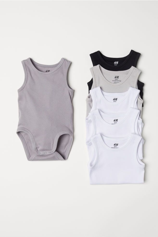 6-pack Sleeveless Bodysuits | H&M (US)