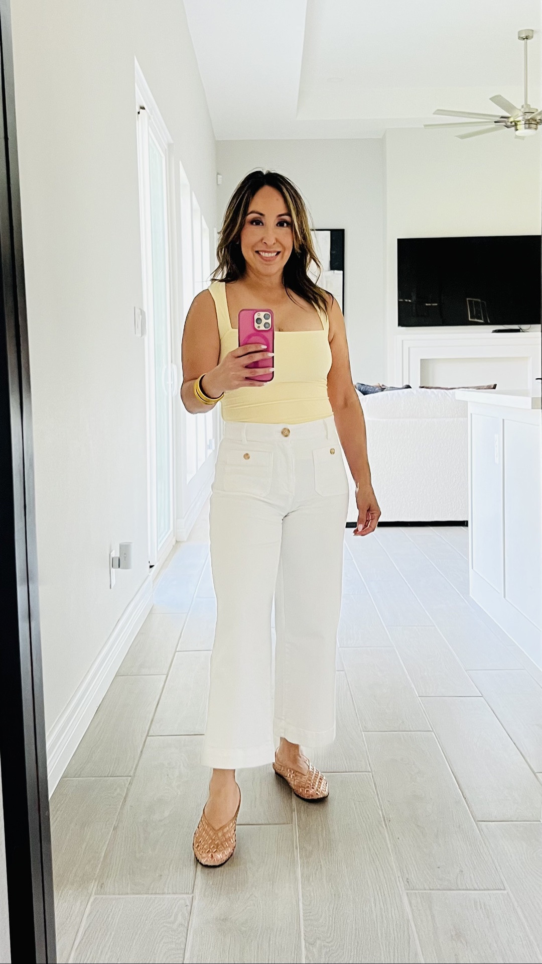 Love these tops! They’re easy to dress up or down and come in several colors. I had to have it in butter yellow!

#LTKootd #LTKPetite #LTKmomlife
