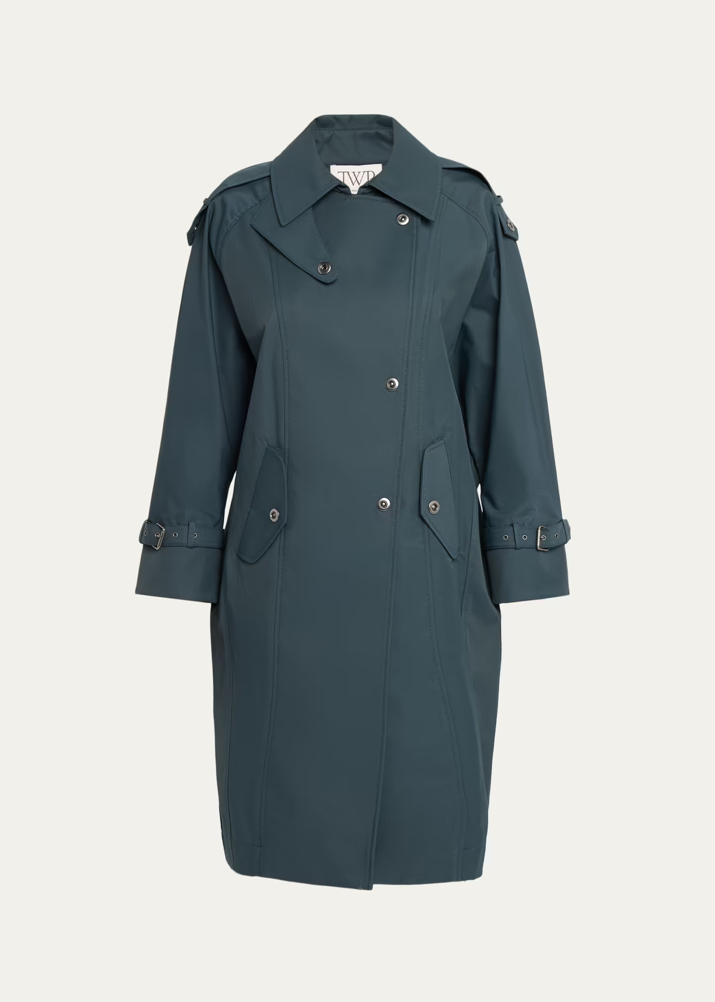 TWP Long Bogie Trench Coat in Water-Repellent Twill | Bergdorf Goodman