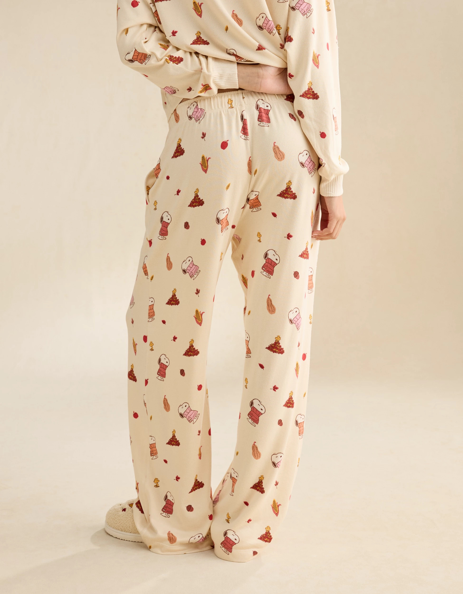 AE Luxe Plush Snoopy Long Sleeve + Pant PJ Set | American Eagle Outfitters (US & CA)