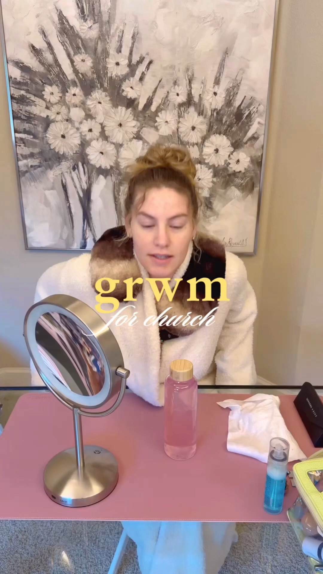 GRWM for church! Here are all the products I used this morning 

Color science Foundation with sunscreen - fair 
Rare Beauty liquid blush - hope
Rare beauty blush compact - hope 
@Merit highlighter - cava 
Ilia mascara 
@Giorgio Armani Beauty - liquid eyeshadow

#LTKgrwm #LTKvlog #LTKmorningroutine