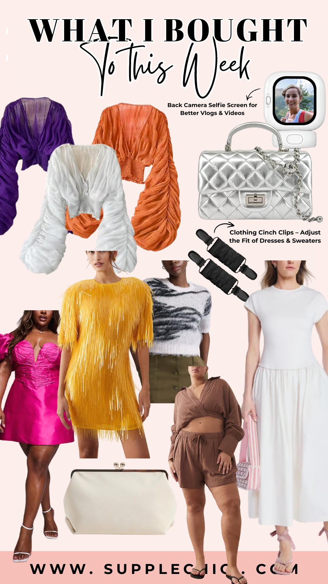 This week’s finds are all about pieces that elevate simple outfits—from statement dresses to practical style tools that help clothes fit and photograph better. #fashionfinds 

#weeklystyle #amazonfashionfinds #plussizefashion #curvyfashionstyle #outfitinspo #ltkfashion #styleideas #fashionhaul #wardrobefinds 

 #LTKootd #LTKSeasonal #LTKMidsize