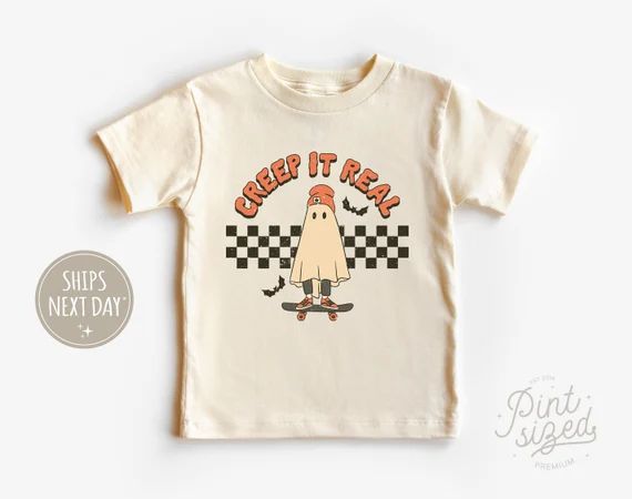 Creep It Real Toddler Shirt  Retro Halloween Kids Shirt  - Etsy | Etsy (US)