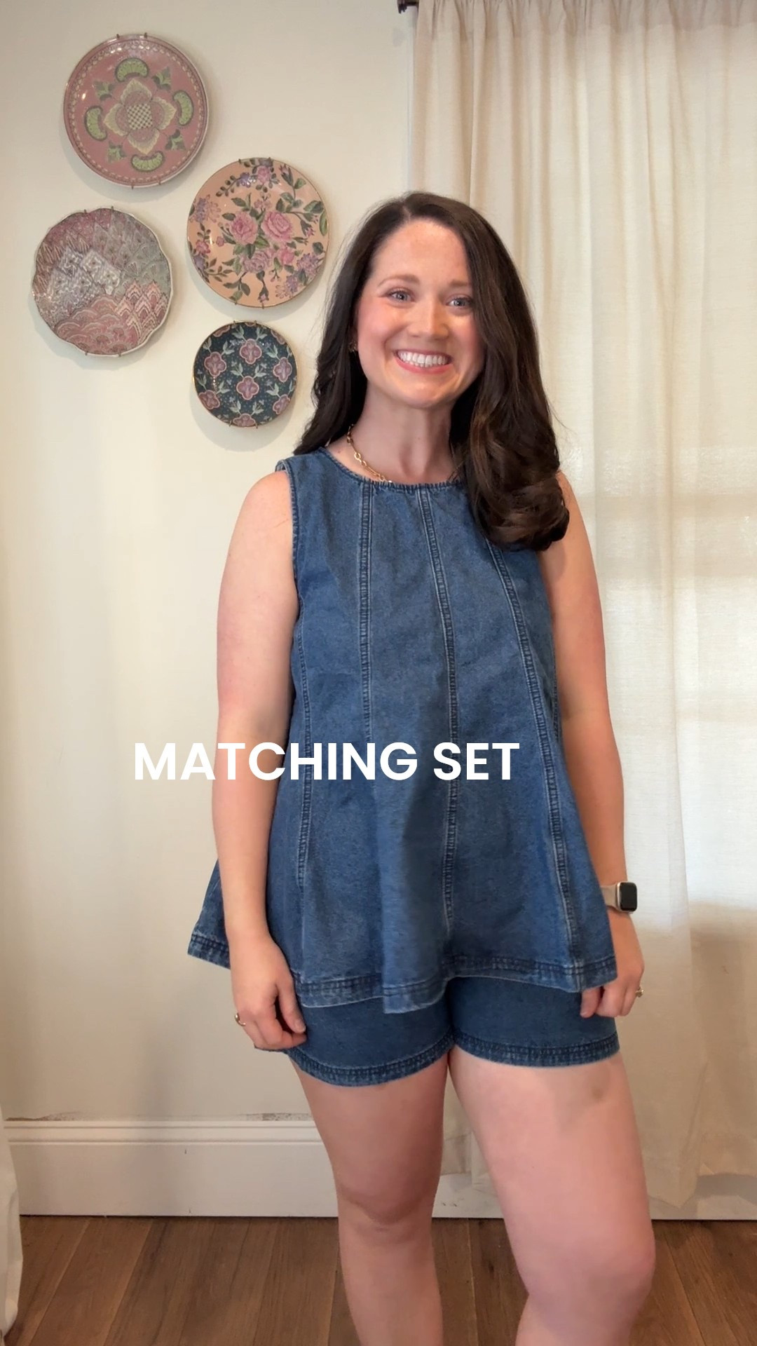 Denim matching set 