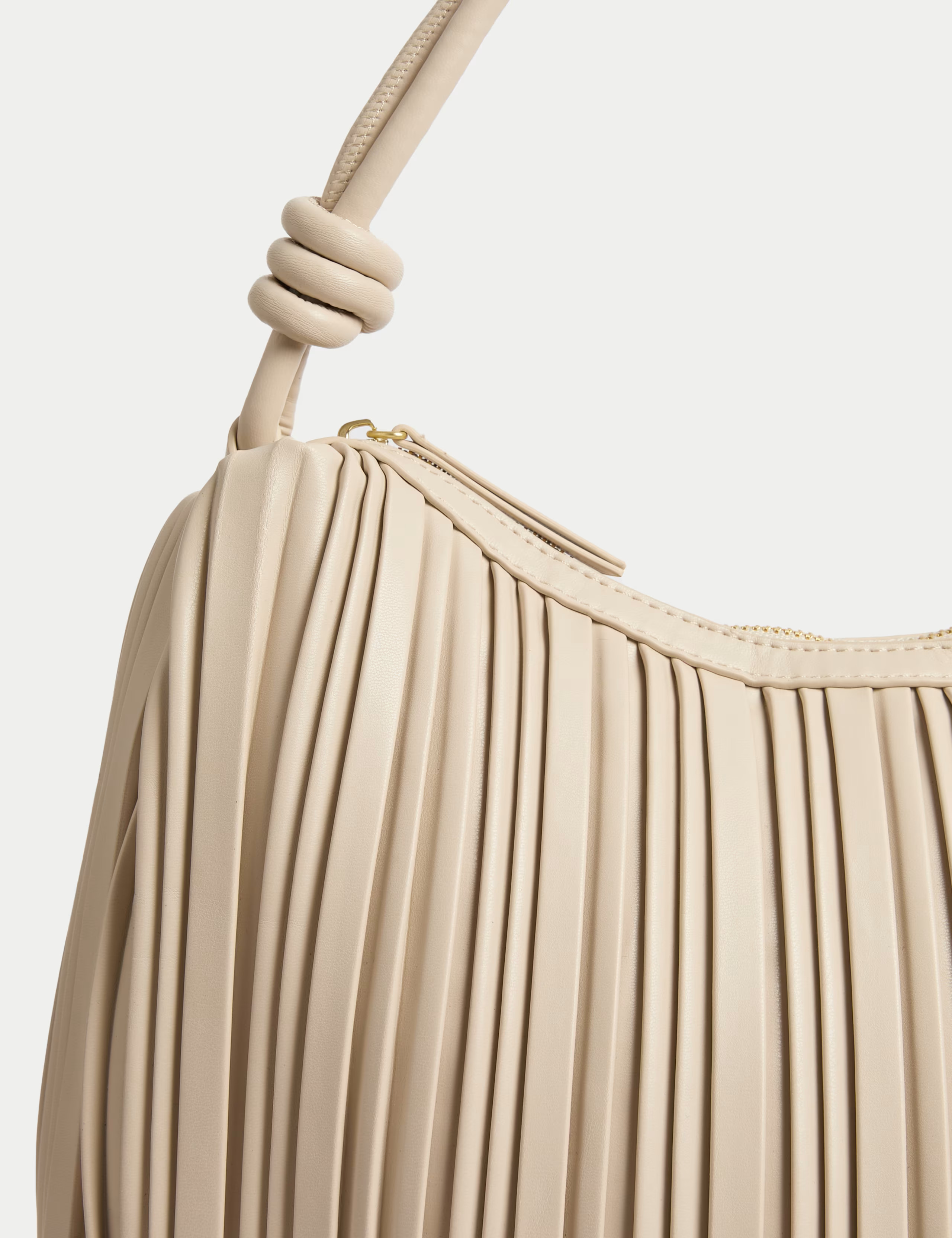 Faux Leather Pleated Top Handle Shoulder Bag | Marks & Spencer (UK)