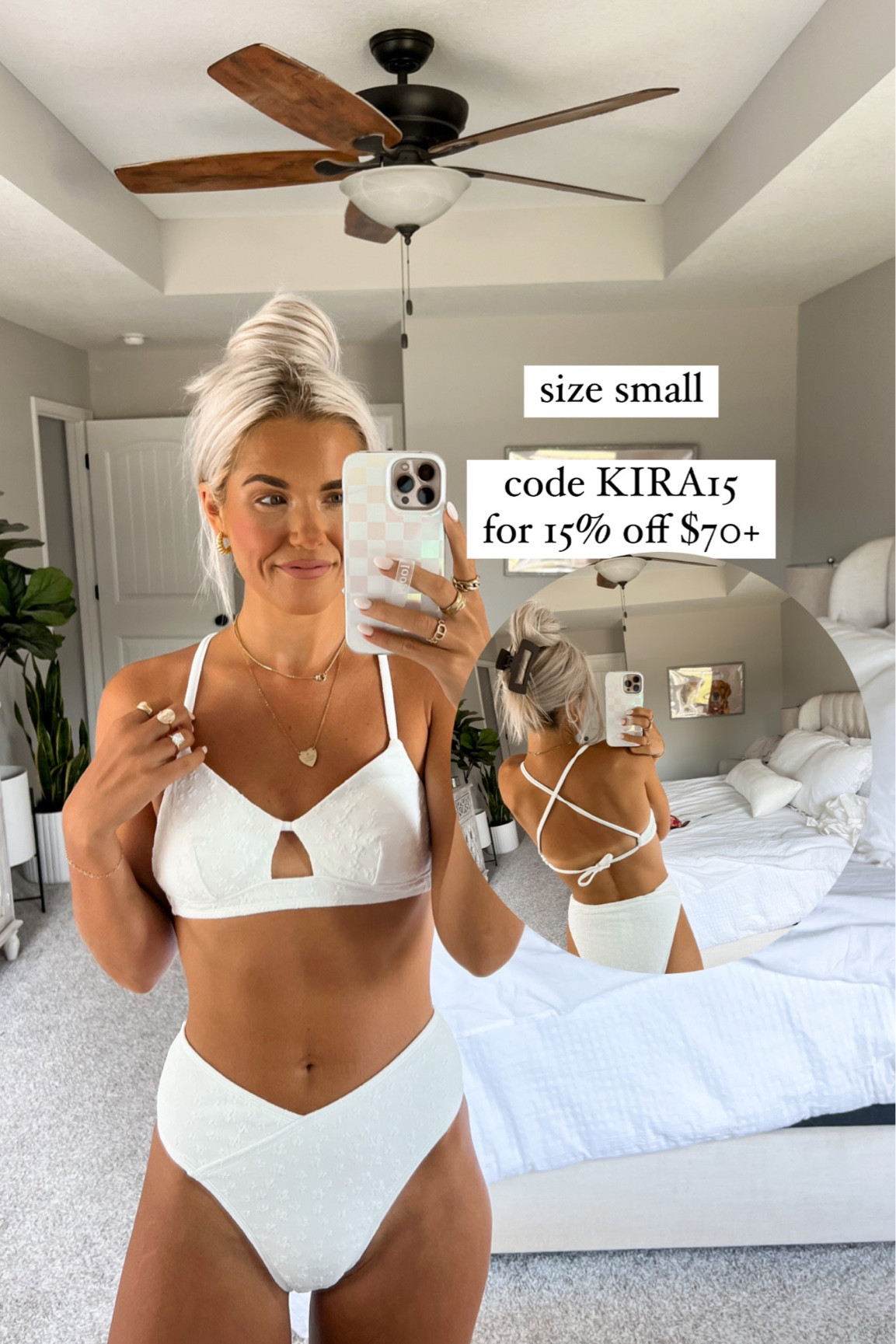 size small in the bikini! it’s textured!
code KIRA15 for 15% off $70+


#LTKstyletip #LTKswim #LTKunder50