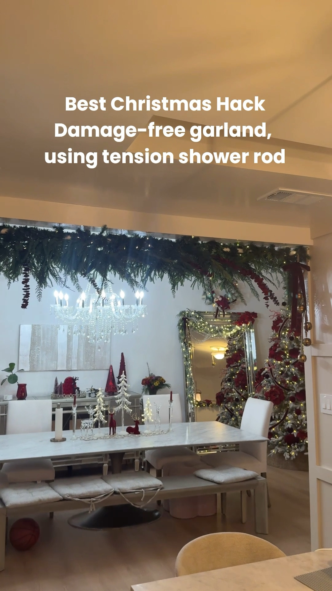 Transform your Christmas decor with a clever Amazon hack! I’m using a large tension shower rod, layered with an assortment of garlands to add depth and dimension. It's a must-try idea this holiday season that will make your decorations truly stand out. Linking the best Amazon finds here 

#LTKHome #LTKHoliday #LTKSeasonal