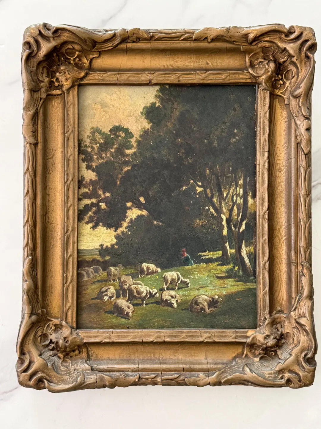 Antique Moody Pastoral Landscape Painting - Etsy | Etsy (Global)