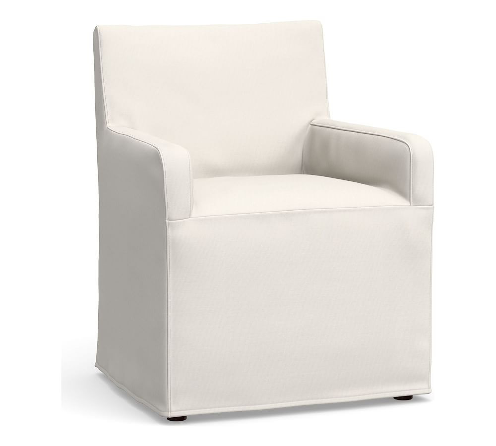Jake Slipcovered Outdoor Dining Side Chair & Armchair | Pottery Barn (US)